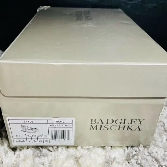 NIB Badgley Mischka Kids Amber Bling Flats