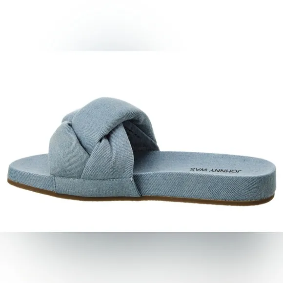 NIB🔥Johnny Was &quot;Ojai&quot; Denim Look Slip-on Sandals 🩵 Szs 9 &amp; 10 😍 SOFT