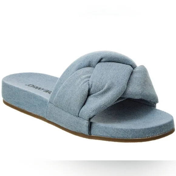 NIB🔥Johnny Was &quot;Ojai&quot; Denim Look Slip-on Sandals 🩵 Szs 9 &amp; 10 😍 SOFT