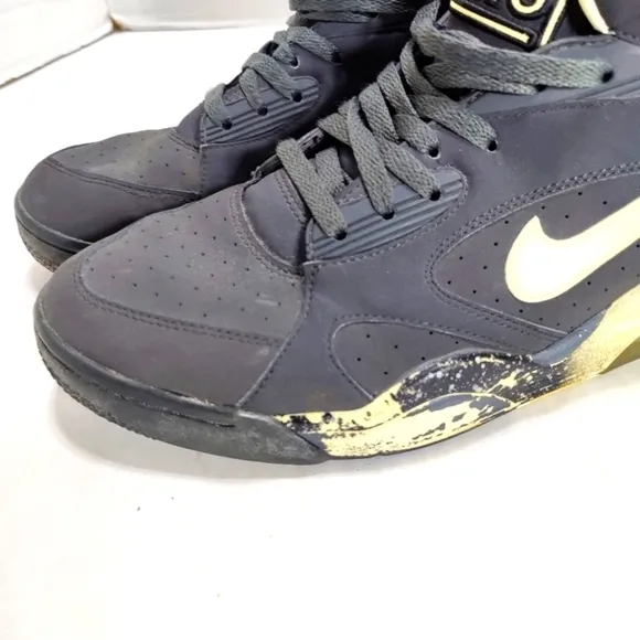 Nike 2012 Air Force 180 RARE Mid Glow In The Dark Sneakers Men's Shoe Sz 10