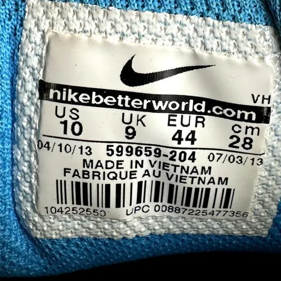 Nike ACG Alder Sneakers Water Resistant Suede Phylon Air-Sole Blue Khaki 10