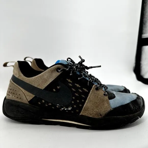 Nike ACG Alder Sneakers Water Resistant Suede Phylon Air-Sole Blue Khaki 10