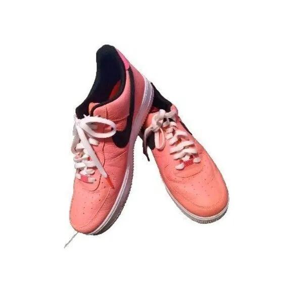 Nike Air Force 1 Coral Pink Sneakers Classic Athletic Shoes‎ Retro Streetwear