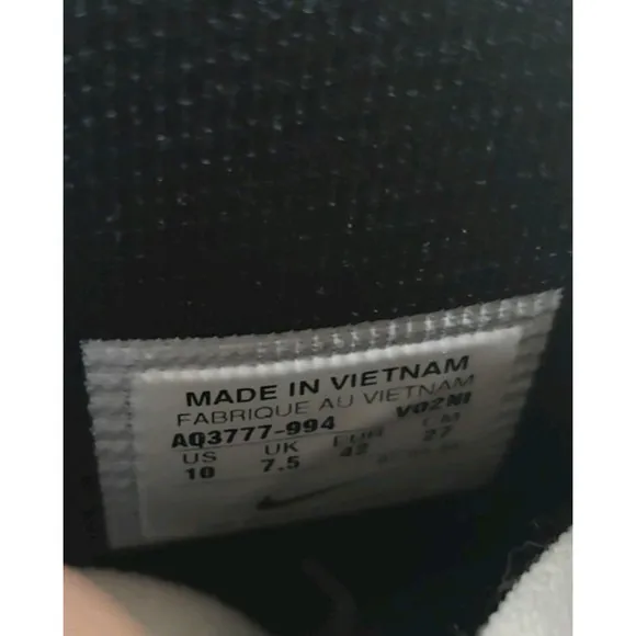 Nike Air Force 1 High By You Mens 10 Black White Gum Sole Custom Sneakers AQ3777