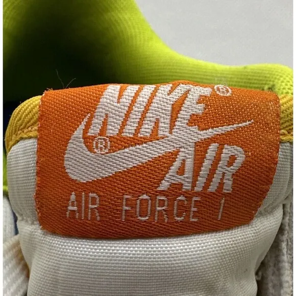 Nike Air Force 1 Kids Sneakers Unisex White Size 3.5 Lace-up Logo Rubber Sole
