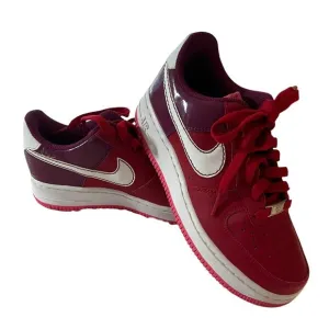 Nike Air Force 1 Low '07 Red &amp; Purple Size 4.5 youth Valentine's Day Style