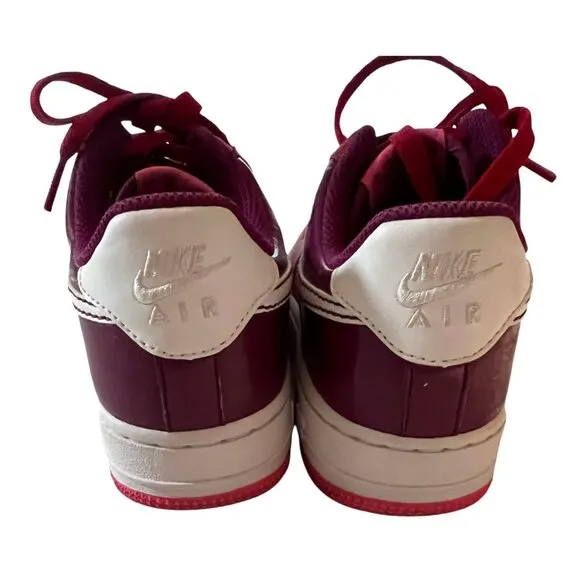 Nike Air Force 1 Low '07 Red &amp; Purple Size 4.5 youth Valentine's Day Style