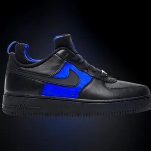 Nike Air Force Sneakers with Blue Accents