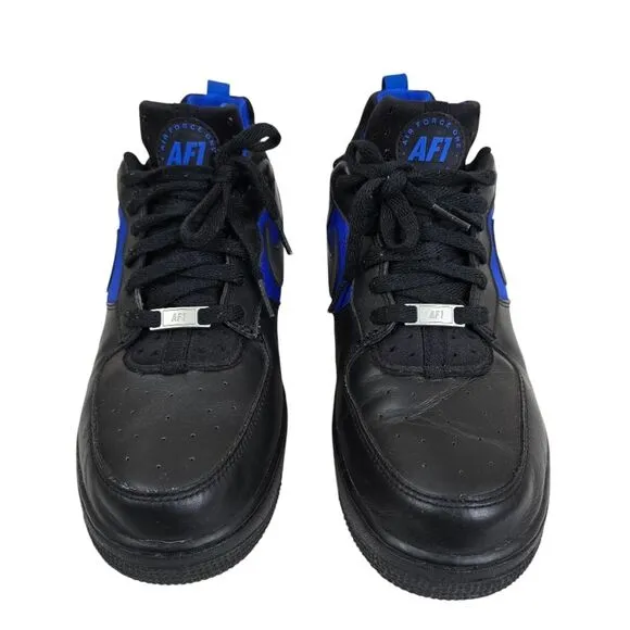 Nike Air Force Sneakers with Blue Accents