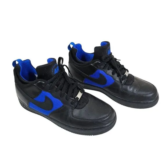 Nike Air Force Sneakers with Blue Accents