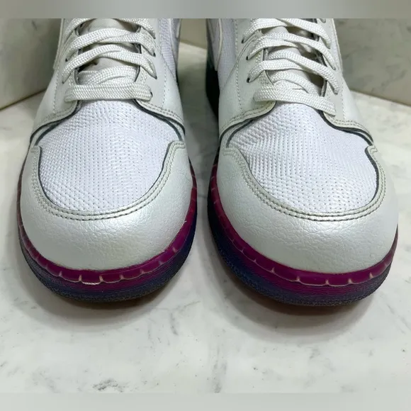 Nike Air Jordan 1 ‘Gradient Sole” 8Y 8 Women's White High-Top Sneakers