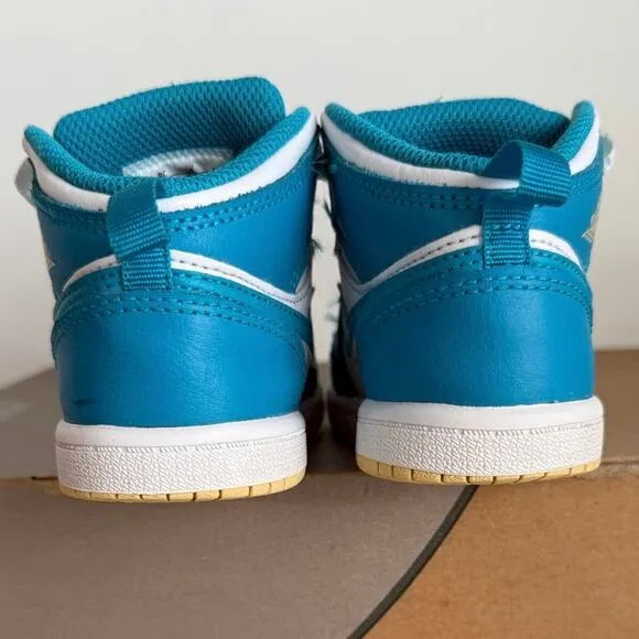 Nike Air Jordan 1 Mid ‘Aquatone’ Toddler Sneakers DQ8425-400- SZ 8 C