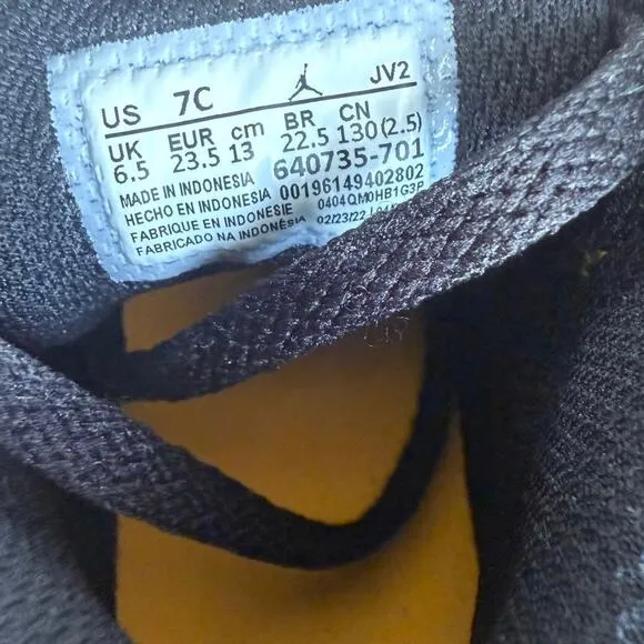 Nike Air Jordan 1 Mid ‘Taxi’ Yellow/Blk Toddler Sneakers - SZ 7 C