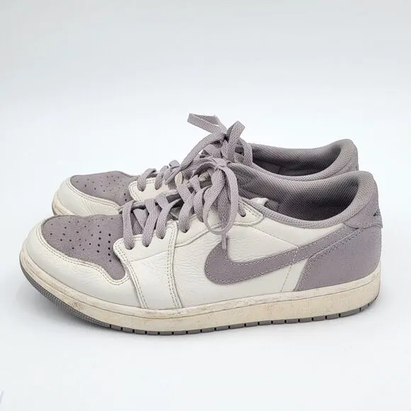 Nike Air Jordan 1 Retro Low OG Atmosphere Gray Sneakers Men's size 10.5