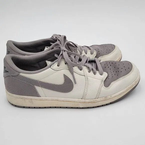 Nike Air Jordan 1 Retro Low OG Atmosphere Gray Sneakers Men's size 10.5