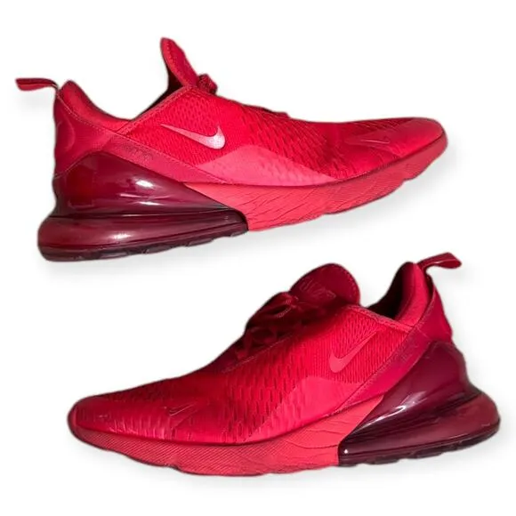 Nike Air Max 270 University Red Sneakers Men's Size 11.5