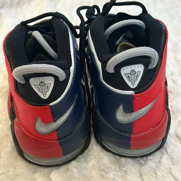Nike Air More Uptempo '96 Black and University Red sneakers boy 7 years NWOB
