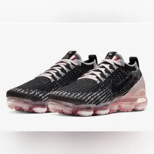 Nike Air Vapormax 3.0 Women's Black/White/Pink/Gold Flyknit Sneakers Sz 9