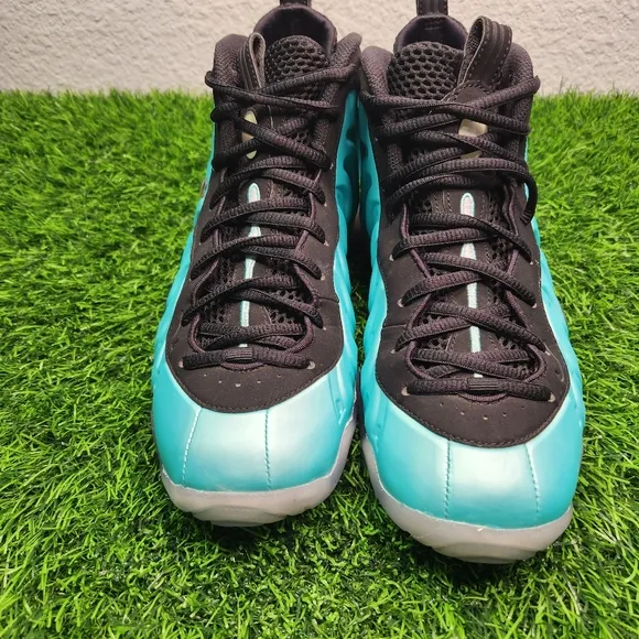 Nike Black and Blue Sneakers with Unique Texture and Chunky Sole