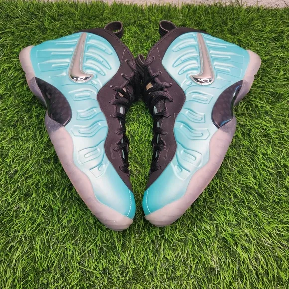 Nike Black and Blue Sneakers with Unique Texture and Chunky Sole
