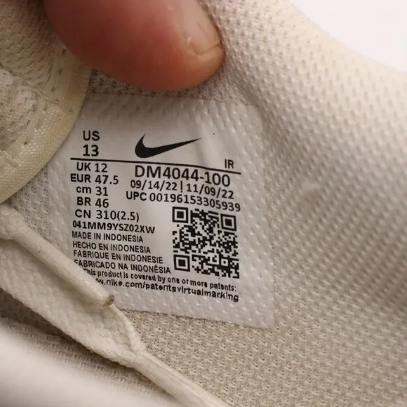Nike Cortez '23 Men's Size 13 White/Black/Blue Sneakers Lace Up DM4044-100
