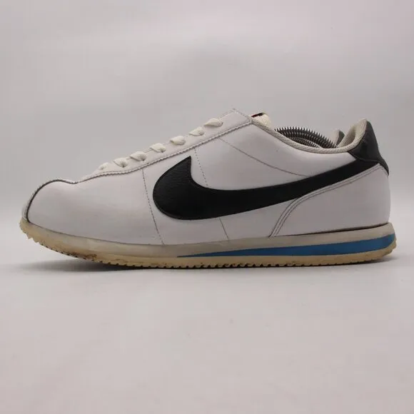 Nike Cortez '23 Men's Size 13 White/Black/Blue Sneakers Lace Up DM4044-100