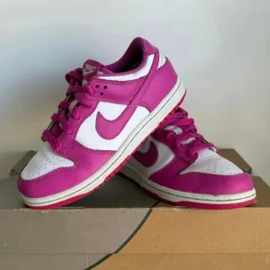 Nike Dunk Low ‘Active Fuchsia/White’ Kids Sneakers - Size 2 Y