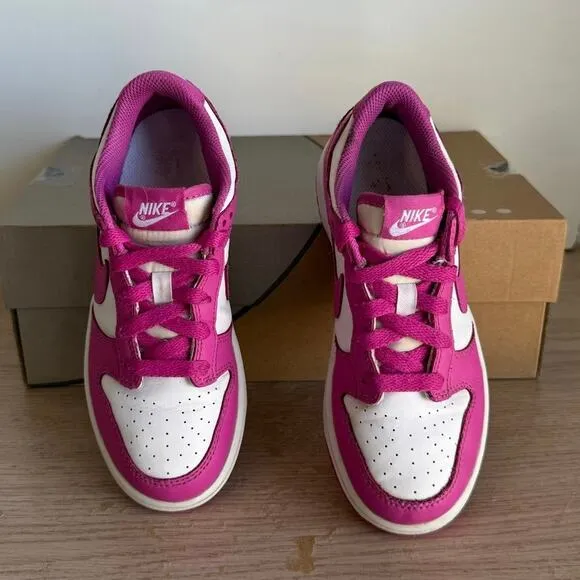 Nike Dunk Low ‘Active Fuchsia/White’ Kids Sneakers - Size 2 Y