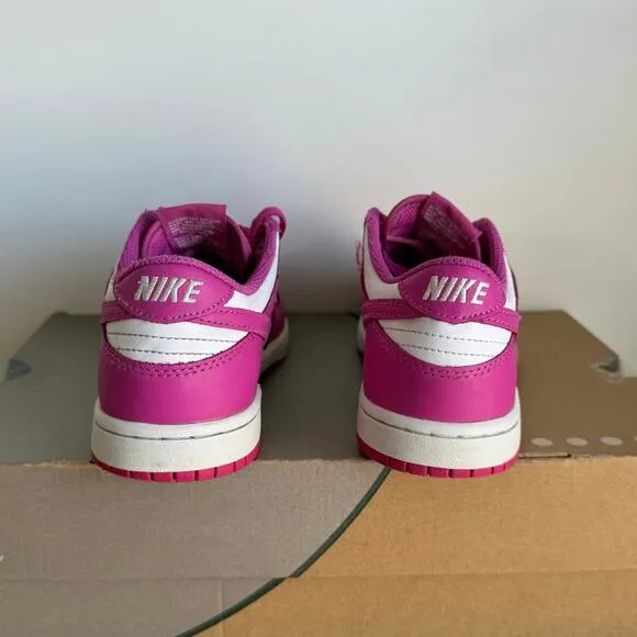 Nike Dunk Low ‘Active Fuchsia/White’ Kids Sneakers - Size 2 Y