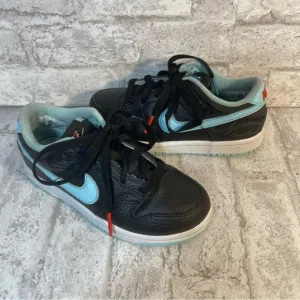 Nike Dunk Low SE Barbershop Black Kids Sneakers Size 11C