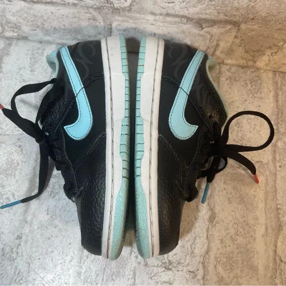 Nike Dunk Low SE Barbershop Black Kids Sneakers Size 11C
