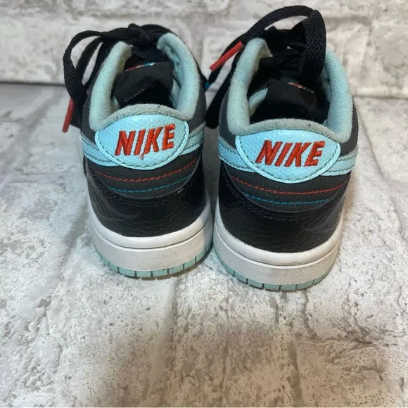 Nike Dunk Low SE Barbershop Black Kids Sneakers Size 11C