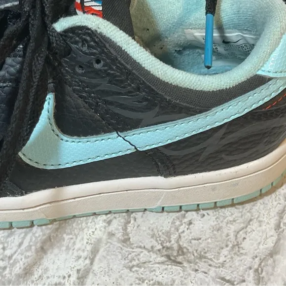 Nike Dunk Low SE Barbershop Black Kids Sneakers Size 11C