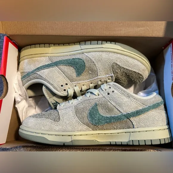 Nike Dunk Low Suede Sneakers