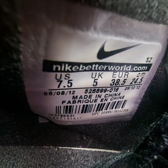 Nike Dunk Sky High Bred Hidden Wedge Released 2012 Womens size 7.5