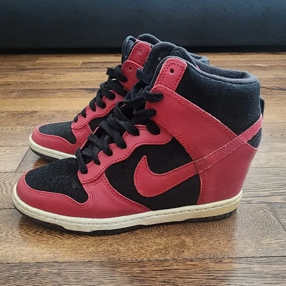 Nike Dunk Sky High Bred Hidden Wedge Released 2012 Womens size 7.5