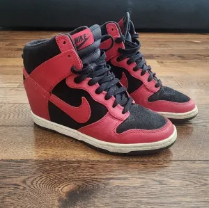 Nike Dunk Sky High Bred Hidden Wedge Released 2012 Womens size 7.5