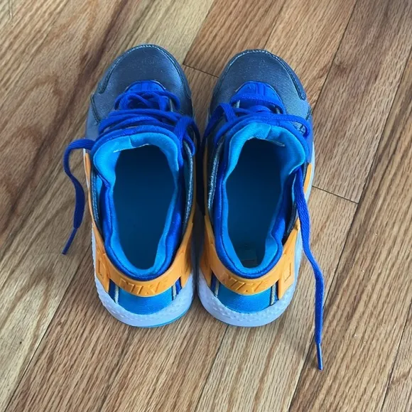 NIKE HUARACHE run blue and orange 12.5c