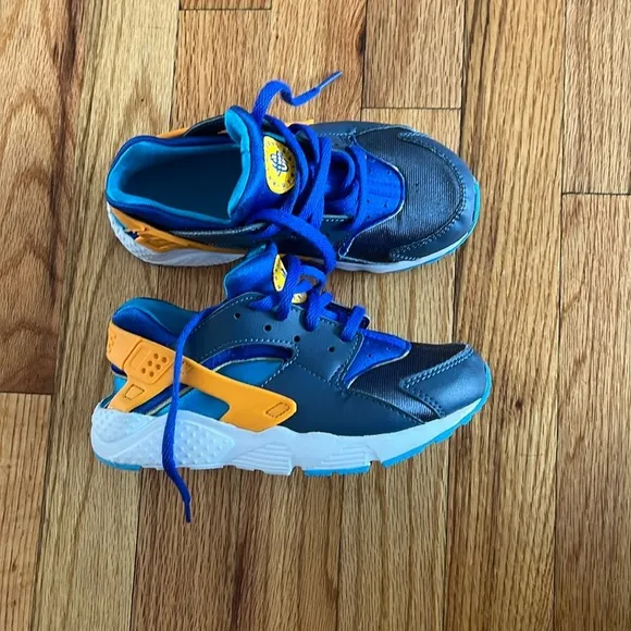 NIKE HUARACHE run blue and orange 12.5c