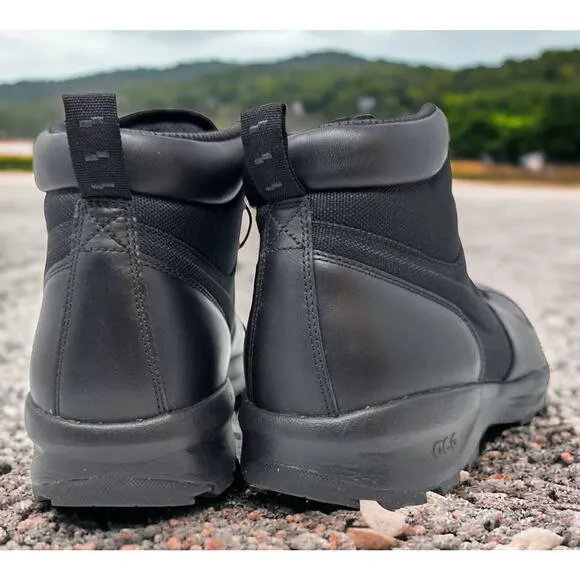 Nike Manoa ACG ALL Black Leather Lace up Combat Boots Mens Size 9.5 Fast Ship