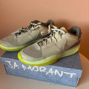 ❤️Nike NWT Ja Morant Gray and Lime Green Sneakers