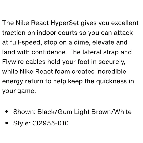 Nike React HyperSet Sneakers