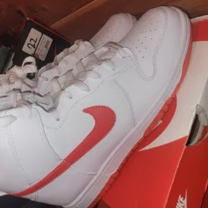 Nike Red/Orange and White Sneakers