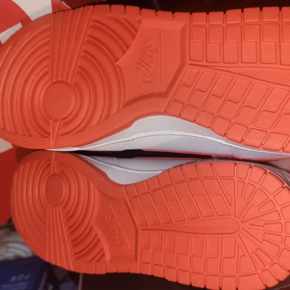 Nike Red/Orange and White Sneakers