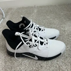 Nike size 12 PG3 Paul George White and Black Sneakers- New
