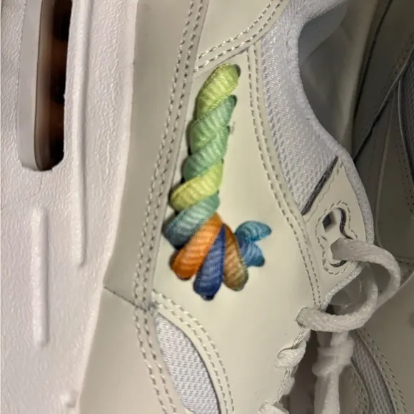 Nike White Air Max 1 SE white rainbow swoosh