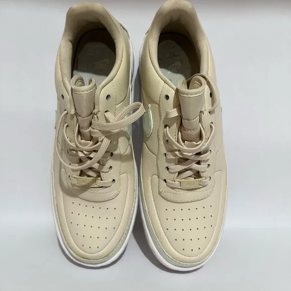 Nike Women Air Force 1 Beige Sneakers