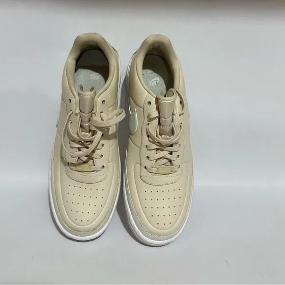 Nike Women Air Force 1 Beige Sneakers