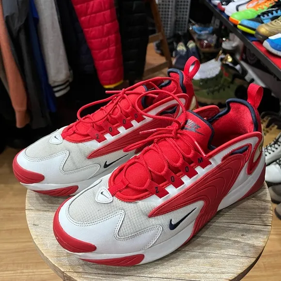 Nike Zoom 2K Off White University Red Mens Size 9.5