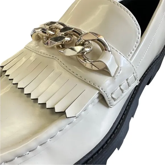 Nine West Andme Ivory Women’s Loafers Size 8